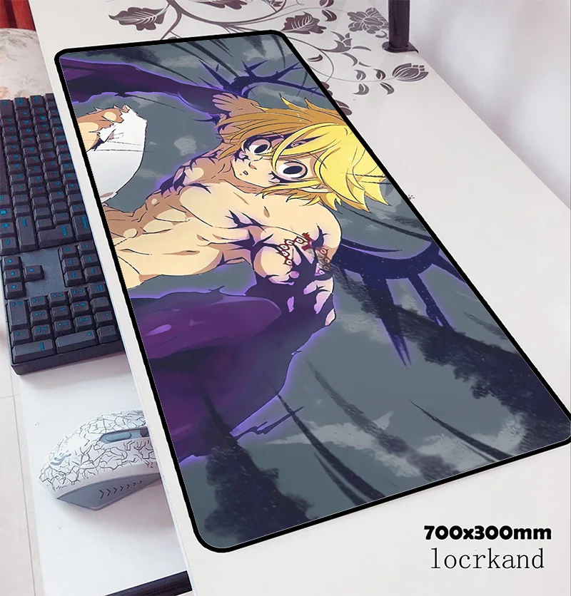 Коврик для мыши nanatsu no taizai 70x30 см игровой коврик аниме милый офисный блокнот