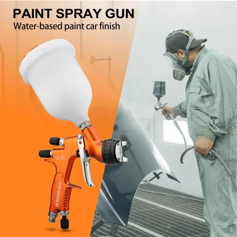 

1.3mm Nozzle Multi-function High Atomizing Car Coating Spray Gun Airbrush Gravity Feeding Oxygen Gun with Pot