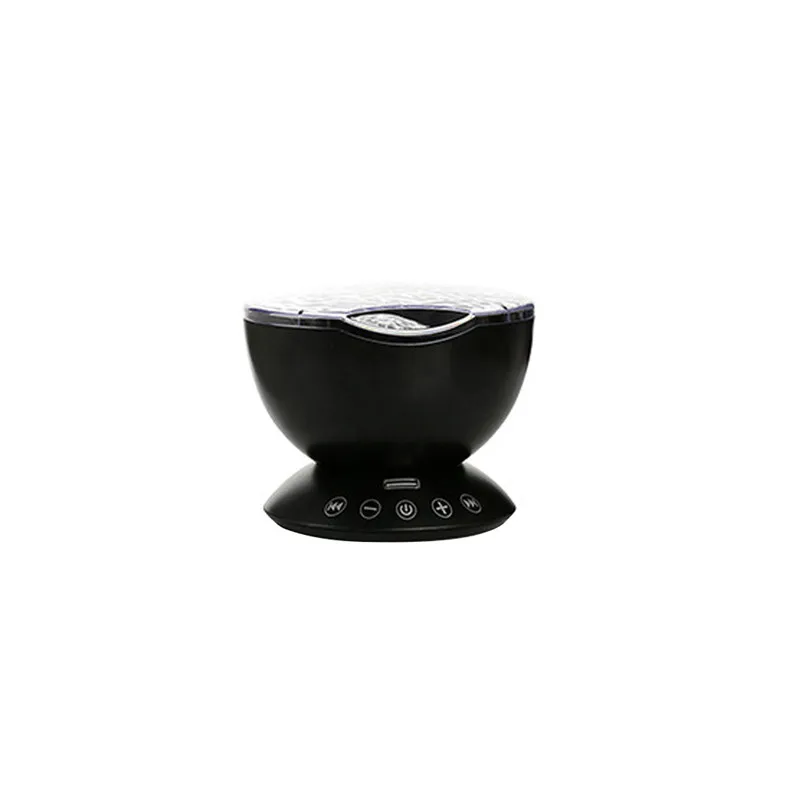 Ocean Wave Night Light Projector Lamp with Music Player Romantic Color Changing Mood Lighting Home Garden Lamparas 40AP0306