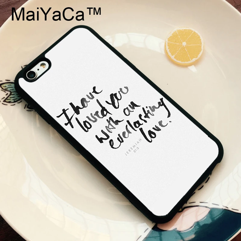 Чехол для телефона MaiYaCa Christ Jesus Bible Verse Cross из ТПУ для iPhone 11 Pro MAX X XR XS MAX 6 6s 7 8 Plus 5S задняя крышка