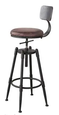 High Bar stool Backrest High chair Beauty chair European front Rotating lift bar Barber stool Round stool High Bar stool Backrest High chair Beauty chair European front Rotating lift bar Barber stool Round stool