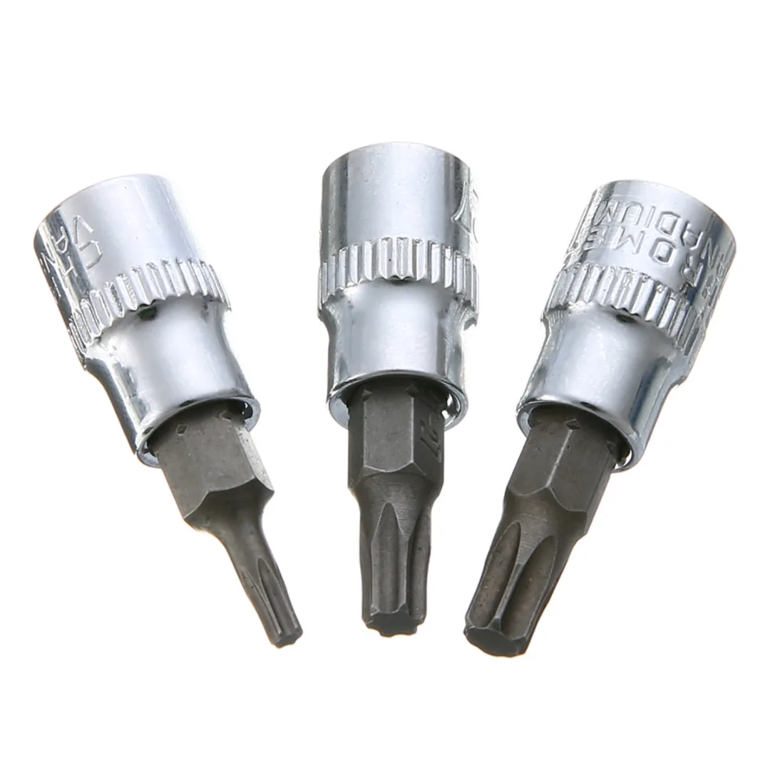 13 шт. 1/4 "3/8" 1/2 "гаечный ключ set socket Драйв подделок Torx звезда немного гнездо комплект для ремонта Инструменты Гаечные ключи ручной инструмент