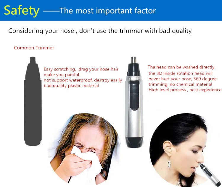 Nose Hair Removal Portable 2015 New High Speed Engine Ear Hair