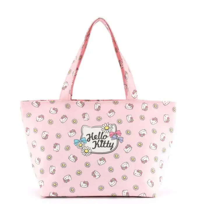 

New Genuine Hello Kitty Handbag Anime Toys Cartoon Plush Handbag Cute Women Shoulder Bag Girls Tote Shopping Bag Travel Bags