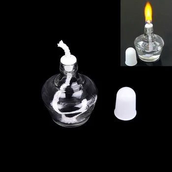 

150ml Chemistry Alcohol Burner Lamp Glass Lab Equipment Heating Laborotary Glassware Width: 5.7-7.9cm
