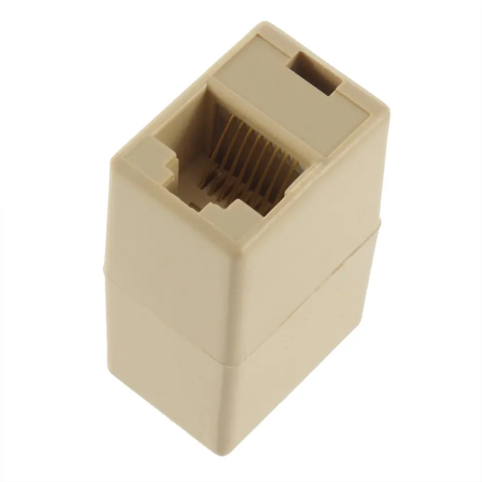 

RJ45 for CAT5 Ethernet Cable LAN Port 1 to 1 Socket Splitter Connector Adapter Hot Worldwide