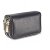Classic New Double Zip Men's Genuine Cow Leather Car Key Holder Multifunction Housekeeper High Class Motor Key Case 4