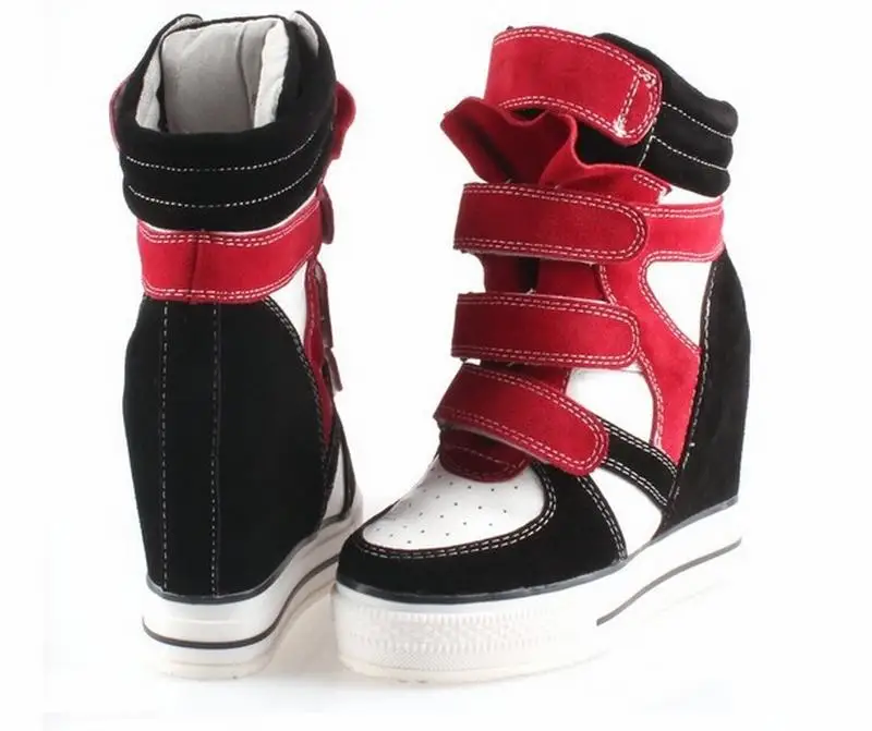 Cyabmoz/Женская обувь; обувь из натуральной кожи на высоком каблуке; обувь на платформе, увеличивающая рост; разноцветные женские туфли; zapatos mujer