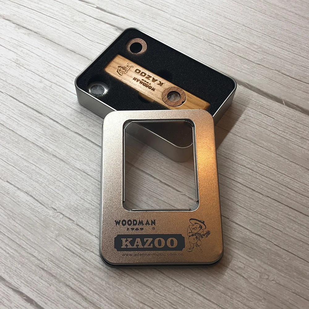 Деревянная гармоника Kazoo музыкальный инструмент укулеле гитарист деревянная гармоника с металлической коробкой для любителей музыки