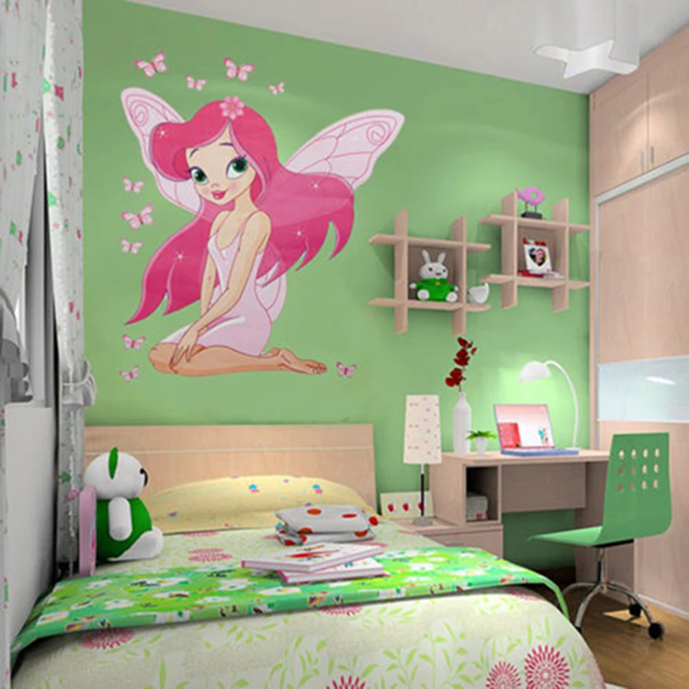 Get Fairy Baby Room Aliexpress Alibaba Group New Arrive Kids Room Fairy Princess Erly Wall Stickers Decal Vinyl Cartoon Baby Love