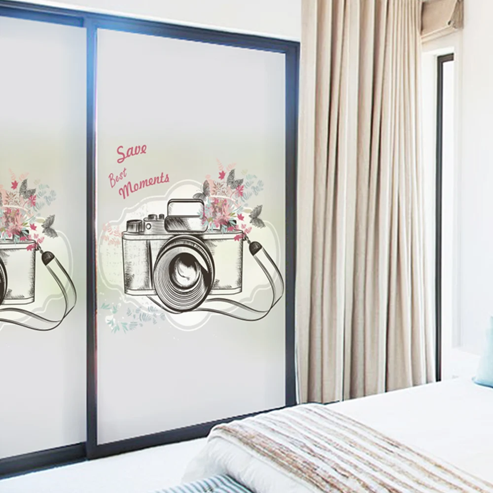 PVC Window Film Frosted Opaque Privacy Glass Sticker Home Decor window