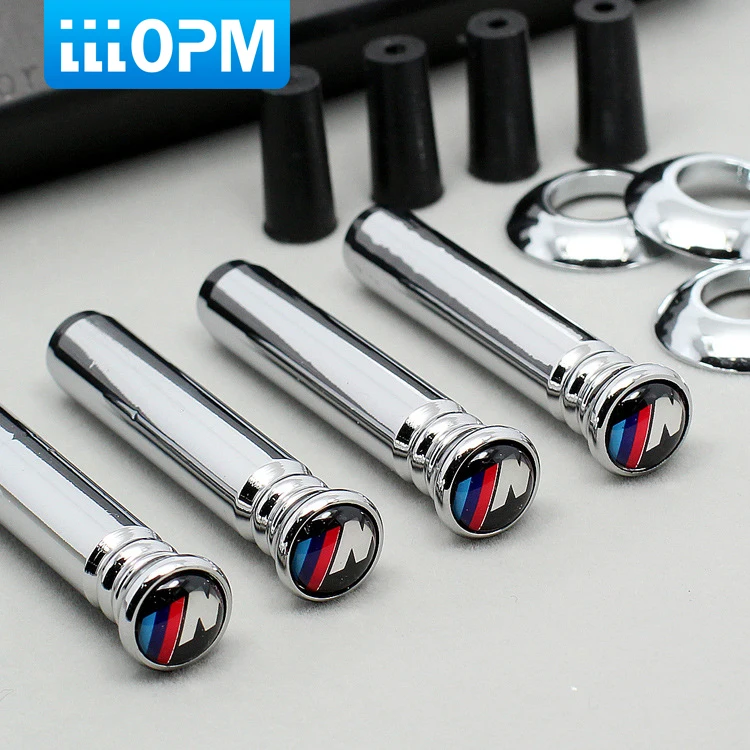 

lllopm 4Pcs/Set Car Styling M Logo Modified Door Pin Lock Decorative Auto Accessories For BMW X1 X3 X5 X6 E36 E39 E46 E30 E60