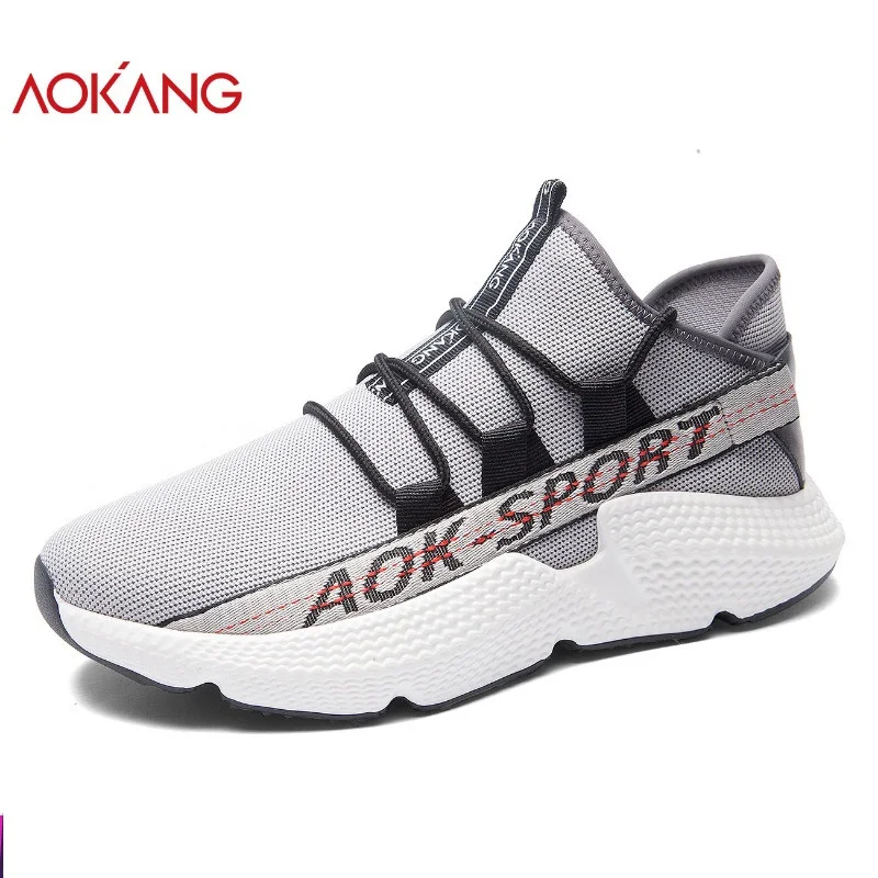 

AOKANG 2018 Summer men shoes leisure comfortable shoes men breathable casual shoes height increasing walking shoes men