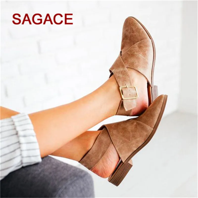 SAGACE/женские сандалии; женские летние туфли с острым носком и ремешком на щиколотке; старинные сандалии; обувь в римском стиле; Sandalias Mujer;