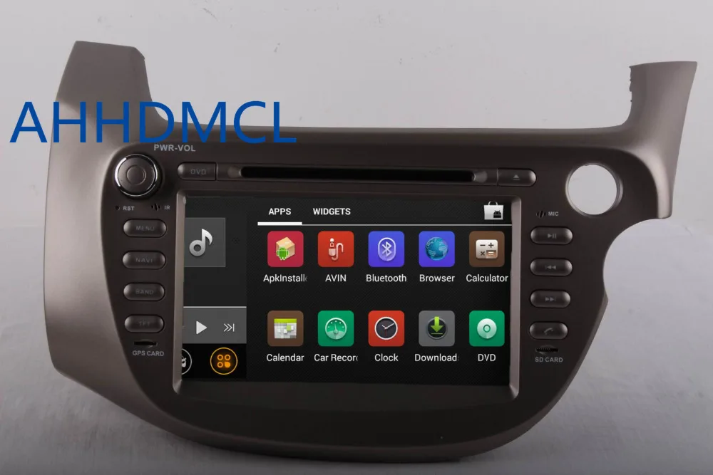 Discount AHHDMCL Car Multimedia Player Radio DVD Android 9.0 Navigation For Fit Jazz 2007 2008 2009 2010 2011 2012~Up Right Drive 1