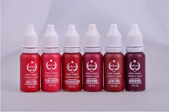 

high quality 6pcs Permanent makeup ink eyebrow pigment for micorblading ink