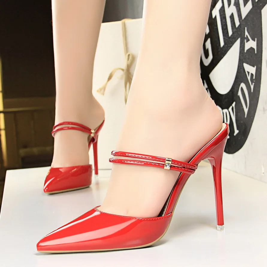 

2018 Shoes woman summer spring Shallow pointed toe office lady pumps Sexy High heel sandals chaussure dress Party Shoes