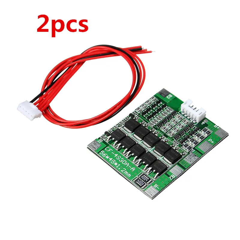

2PCS New Arrival 4S 30A 14.8V Li-ion Lithium 18650 Battery BMS Packs PCB Protection Board Balance Modules Boards