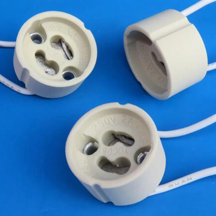 Wholesale quality with wire cable GU10 bulb holder spot light spotlight