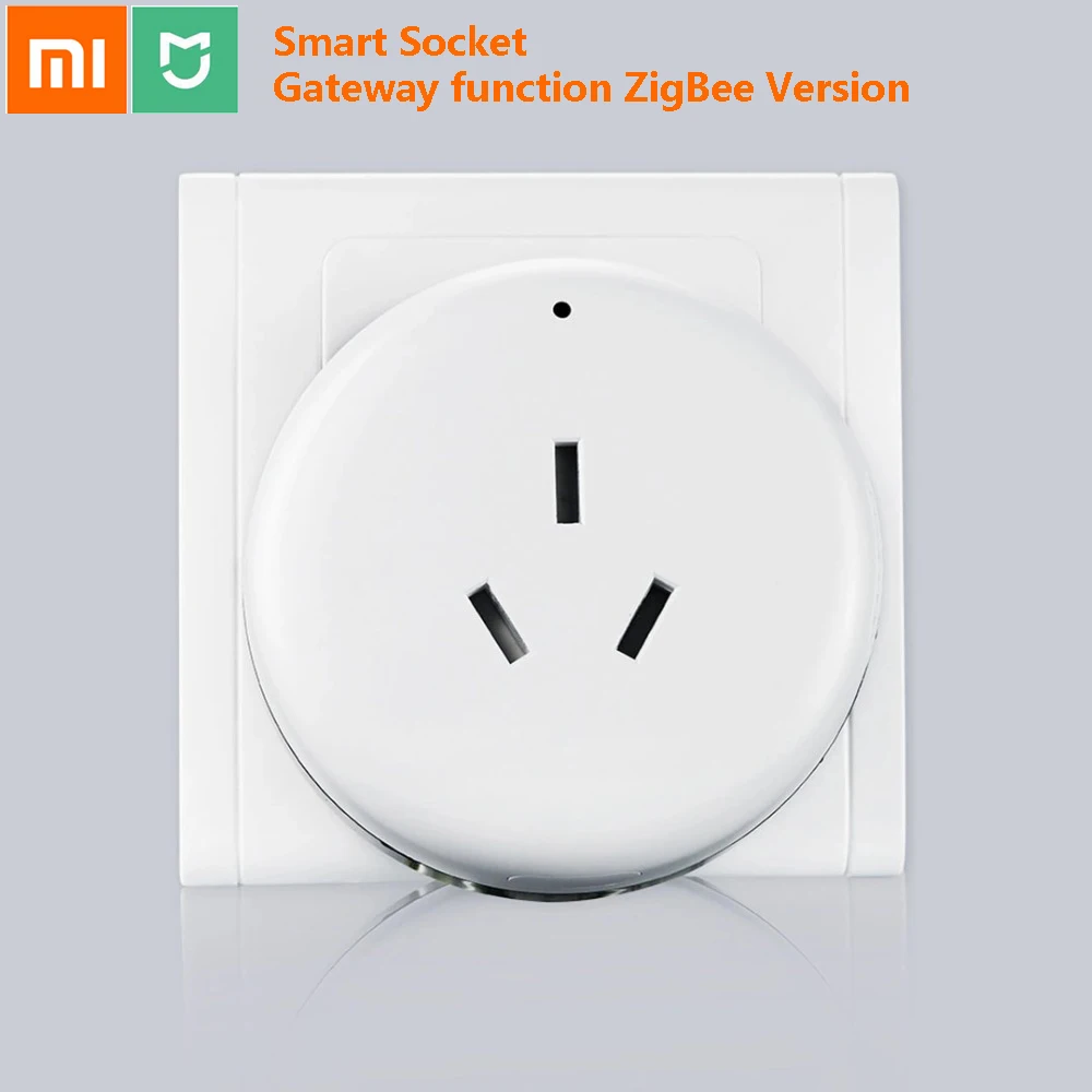 Xiaomi Mijia Умный домашний комплект шлюз Zigbee дверной оконный датчик человеческого тела датчик температуры и влажности беспроводной переключатель розетка куб - Цвет: smart socket 2