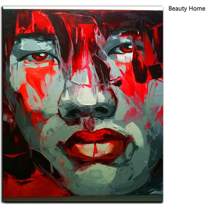 Горячие Продать Франсуаза Nielly Красных Глаз Печати Картина Маслом на Холсте