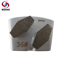 RIJILEI 30 шт. htc алмазная шлифовальная обувь два круглых сегментов шлифовальный блок пластина для ремонта Бетонного Пола H60