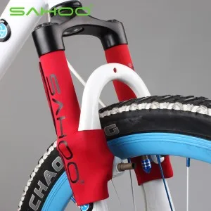 1 пара/2 шт. защита для велосипедной рамы и цепи, защита для горного велосипеда, защита передней вилки, защитная накладка - Цвет: Красный