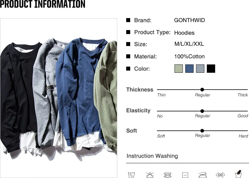 Ripped Double Layer Hoodies