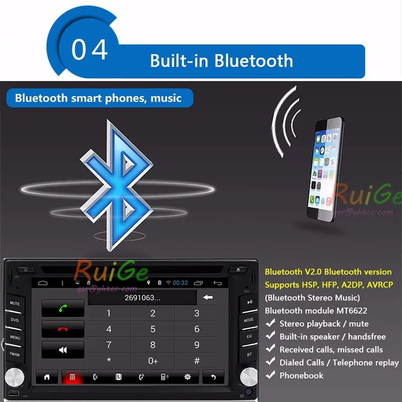Discount 2Din Android 7.1 Autoradio Car DVD Navigation for Volkswagen passat B5 Jetta Golf MK4 Bora Polo Sharan with GPS Bluetooth Radio 4