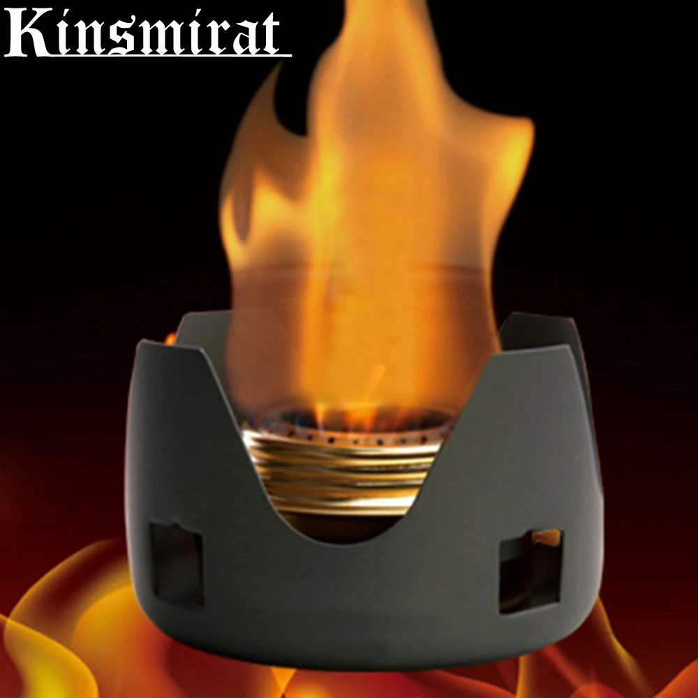 

Newest Alcohol Gas Stove Furnace Split BBQ Tools For Camping Hiking Picnic Cooper Cook Black Color Free Shipping