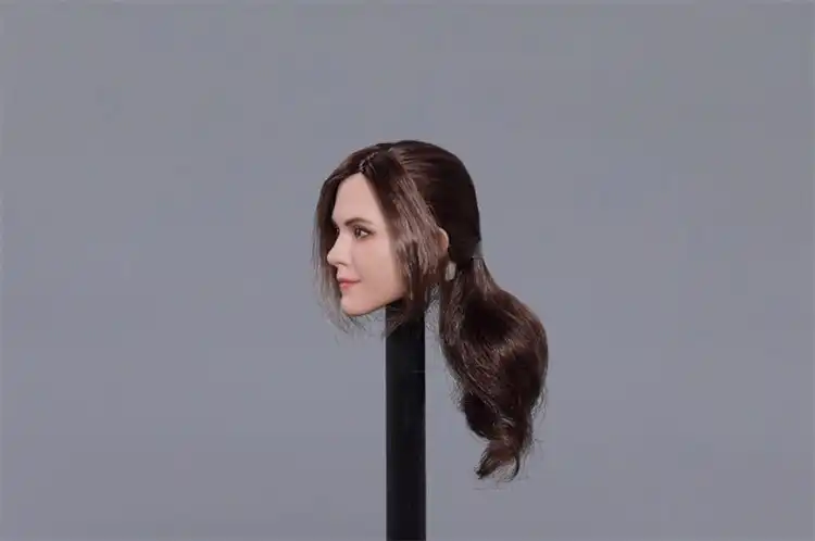 1 6 Scale Emma Watson Head Sculpt 3 Kinds Long Curls Hair Long
