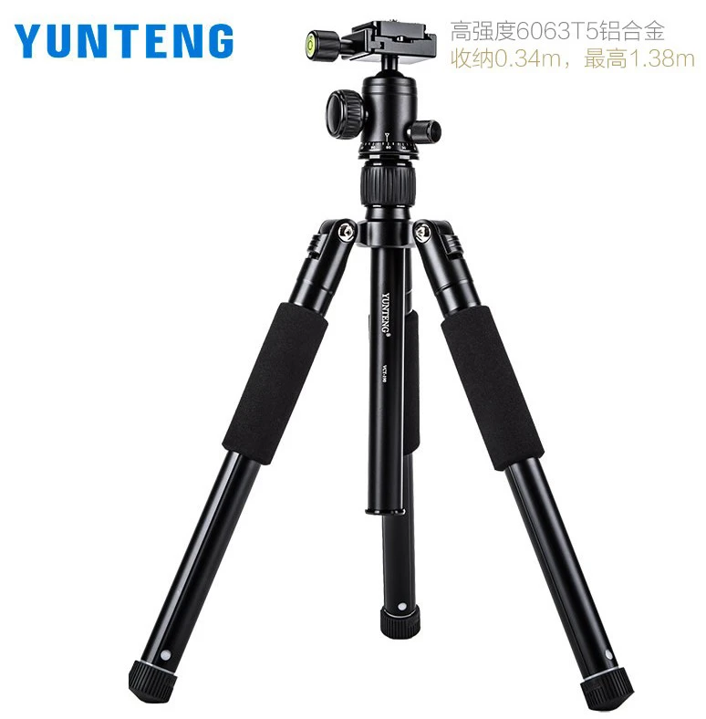 Yunteng trípode para cámara SLR 190, Micro trípode portátil fotografía soporte para móvil para selfie en vivo|Trípodes| - AliExpress