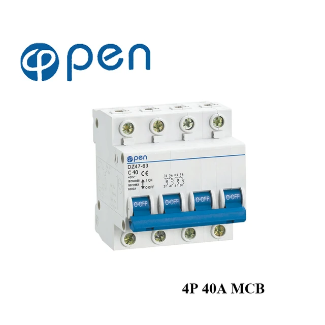 us $4 09 aliexpress com buy 4p 40a miniature circuit breaker mcb dz47 c45 series for overload and short circuit protection from reliable circuitDz4763 Mini Circuit Breaker Mcb Open Electrical Technology Co #1