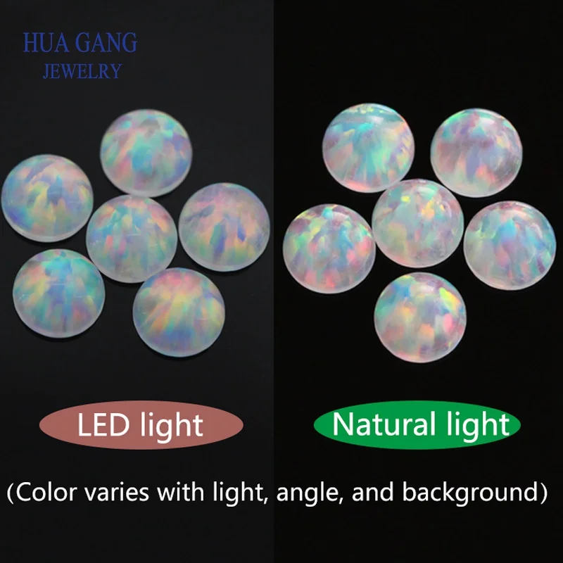 

Round Shape Cabochon Opal Flat Black OP18 Beads Synthetic Gemstones For Jewelry Making DIY 3.0mm~7.0mm Free Shipping