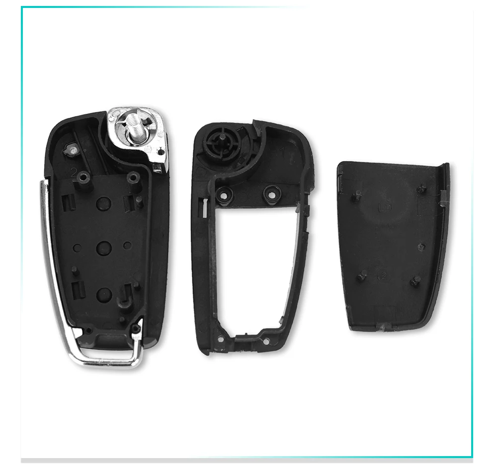 Dandkey Switchblade ключ складной флип дистанционного ключа автомобиля чехол 3 кнопки чехол для AUDI A2 A3 A4 A6 A6L A8 TT без лезвия