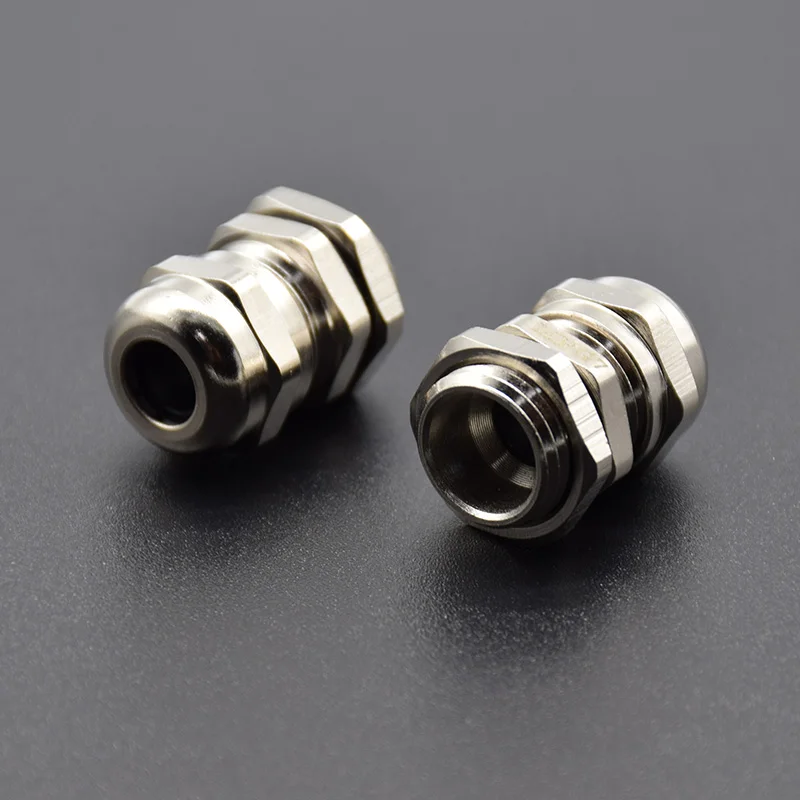 2Pcs Stainless Cable Gland Steel PG7 3.0-6.5mm Waterproof Connector