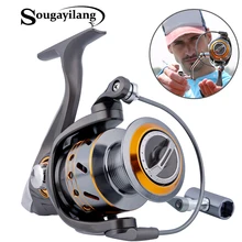 Sougayilang спиннинговая Рыболовная катушка из Китая, катушка с левой и правой спиннинговой передачей, Катушка 12+ 1 шариковый подшипник, металлическая морская Рыболовная катушка, Peche