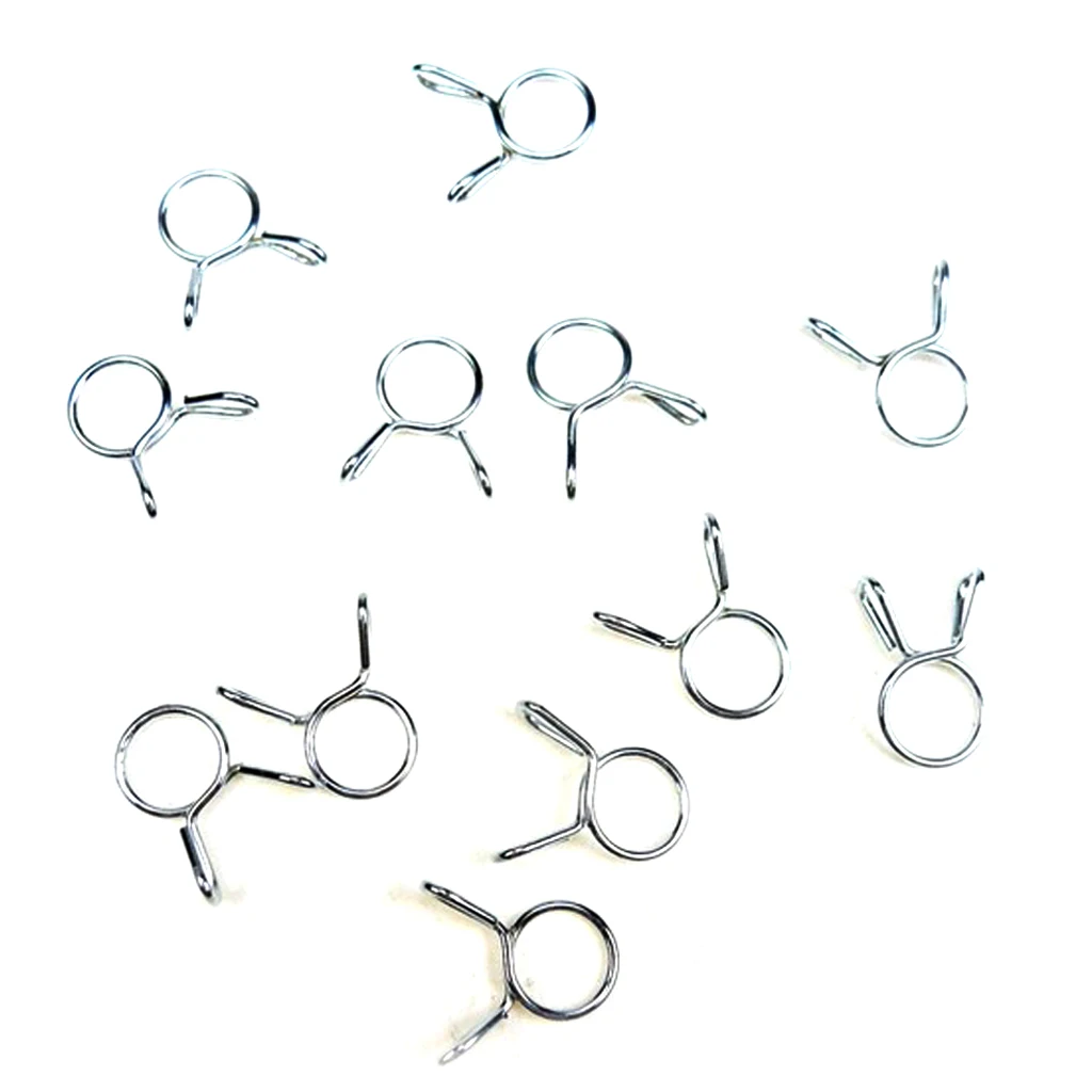 20 pce for Motorcycle Fuel Line Hose Tubing Spring Clips Clamp 9mmin