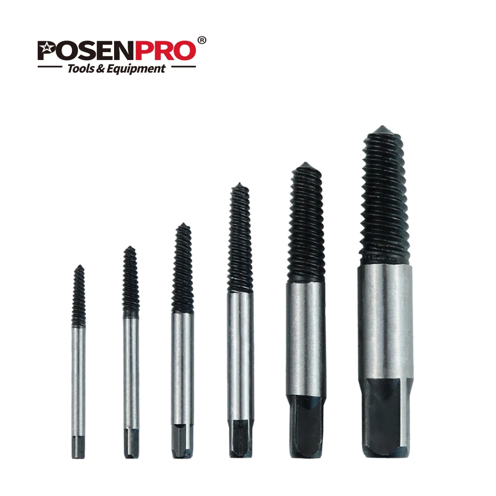 POSENPRO 12 шт./компл. HSS4241 разбитая голова винтовой экстрактор опорные биты