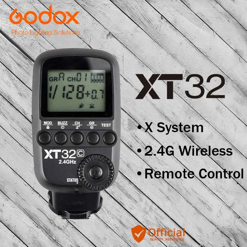 Godox xt32c HSS 1/8000 s 2.4 г Беспроводной x Системы Мощность Управление Flash триггера передатчик для Canon 6D 7D 60D 50D 40D 650D tt685