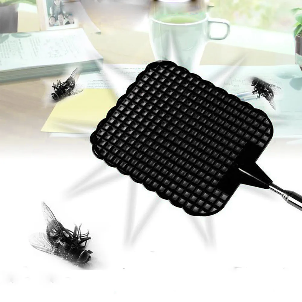 Горячая пластиковая телескопическая раскладная мухобойка для предотвращения вредителей комаров инструмент мух ловушка