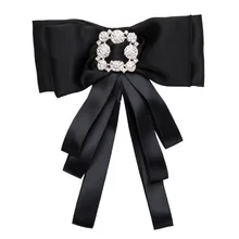 Новые милые женские в европейском стиле хлопковая холщевая ткань платье с галстуком-бабочкой ленты Bloue рубашка завязки на шею воротник женская обувь с украшением в виде кристаллов с бантиком женская обувь