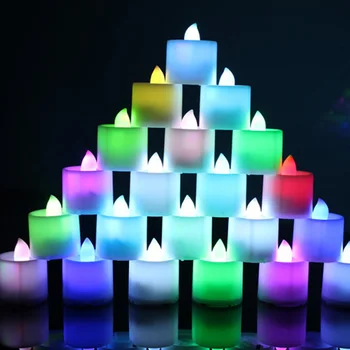 

'The Best' 7 Color LED Changing Electronic Flameless Candle Lamp Home Party Decor 889