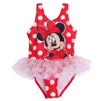 

Hot Summer Kids Baby Girl Printed Cartoon Bodysuits One-Pieces Swimsuit Kids Polka Dot Beachwear Cute Swimwear Bathing Suit