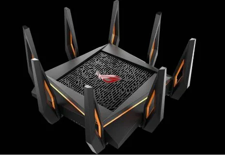 Игровой роутер ROG трехдиапазонный Wi Fi 10 гигабитный с четырехъядерным процессором