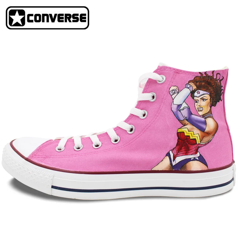 Prix pour Rose Haute Top Converse All Star de Bande Dessinée Garçons Filles Chaussures Wonder Woman Peint À La Main Chaussures Conçoivent Sneakers Toile Cadeaux Prix pour Rose Haute Top Converse All Star de Bande Dessinée Garçons Filles Chaussures Wonder Woman Peint À La Main Chaussures Conçoivent Sneakers Toile Cadeaux