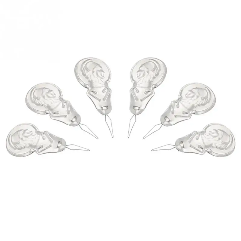 

50Pcs/Lot Sliver Bow Wire Needle Threader Hand Machine Sewing Stitch Insertion Tool Wholesale