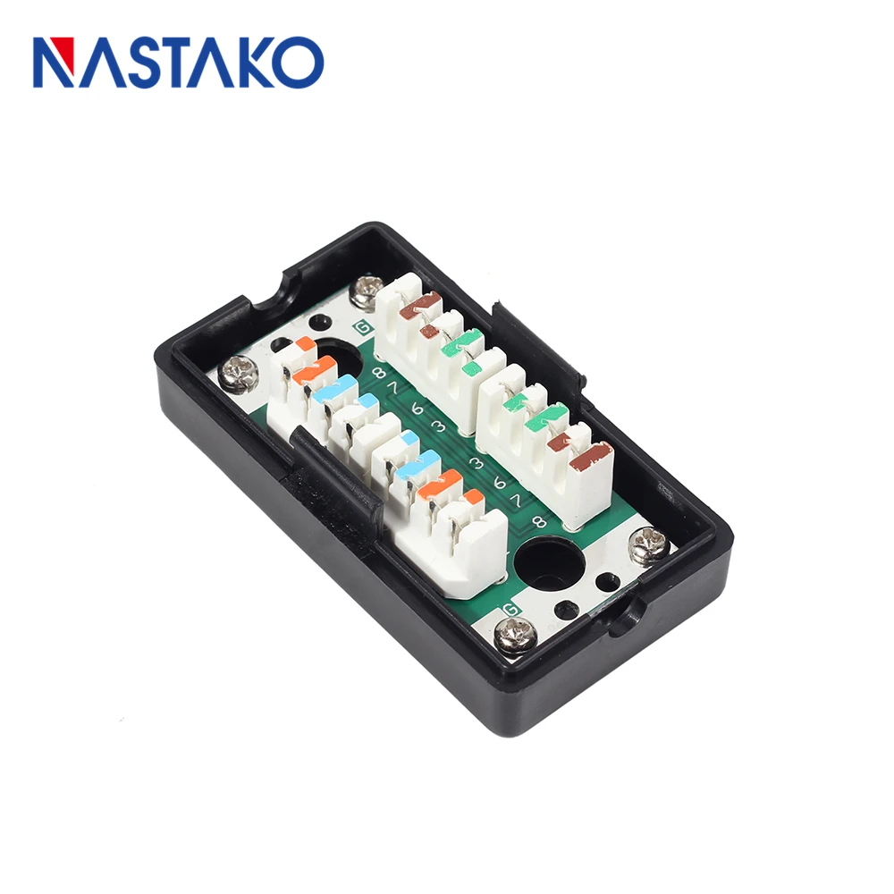 NASTAKO Unshieled RJ45 CAT5e соединительная коробка/LSA к LSA коробка/RJ45 удлинитель Пластиковый