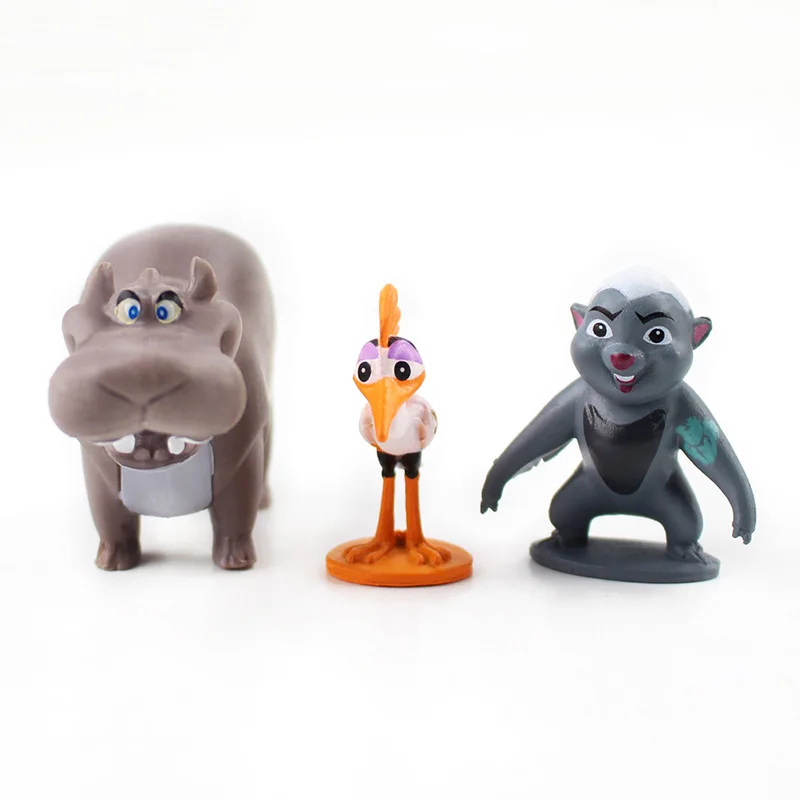 12 шт./лот фигурки Король Лев Simba Nala Mufasa Sarabi Pumbaa Timon Zazu Bird Hippo модели животных