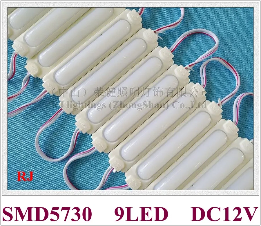 

injection LED module light with lens waterproof pixel module DC12V SMD5730 9led 2.4W aluminum PCB high bright 86mm*18mm*6mm